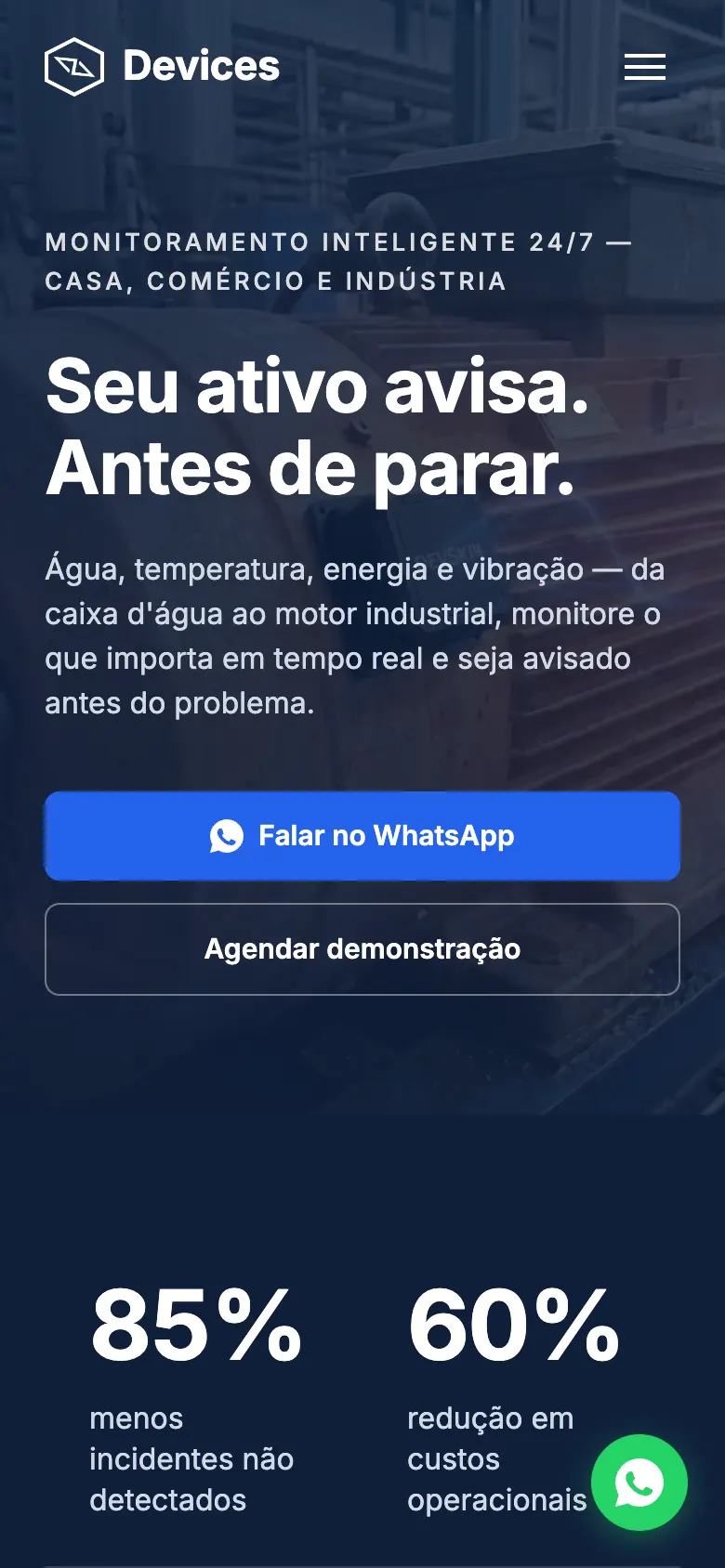 Devices no celular, tela 2